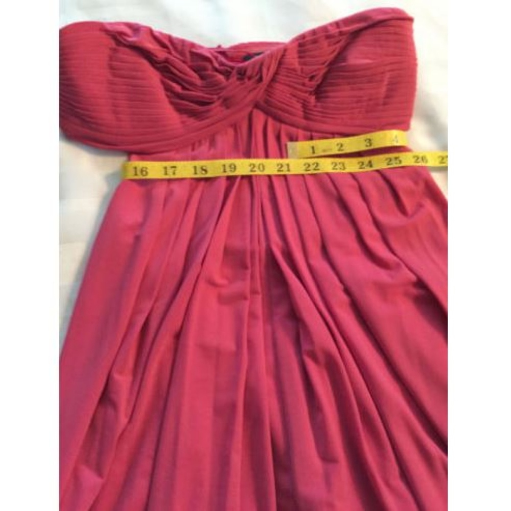 Bcbg Maxazria Strapless Drape Open Back Dress Xs - image 6